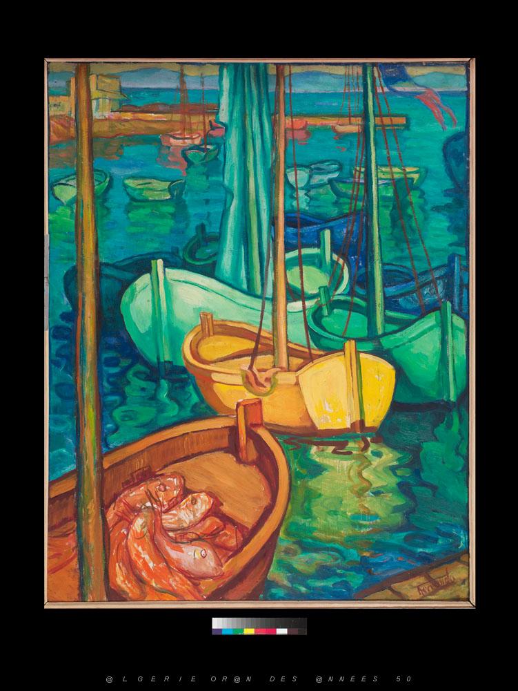 AUGUSTIN FERRANDO 1880-1957 Ferrando-002Les barques.jpg -  